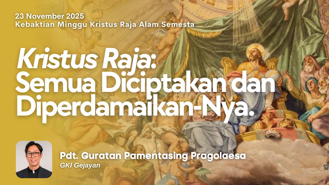 KEBAKTIAN EKSPRESIF | Minggu, 23 November 2025 - Pukul 13.00 | Pdt. Guratan Pamentasing Pragolaesa