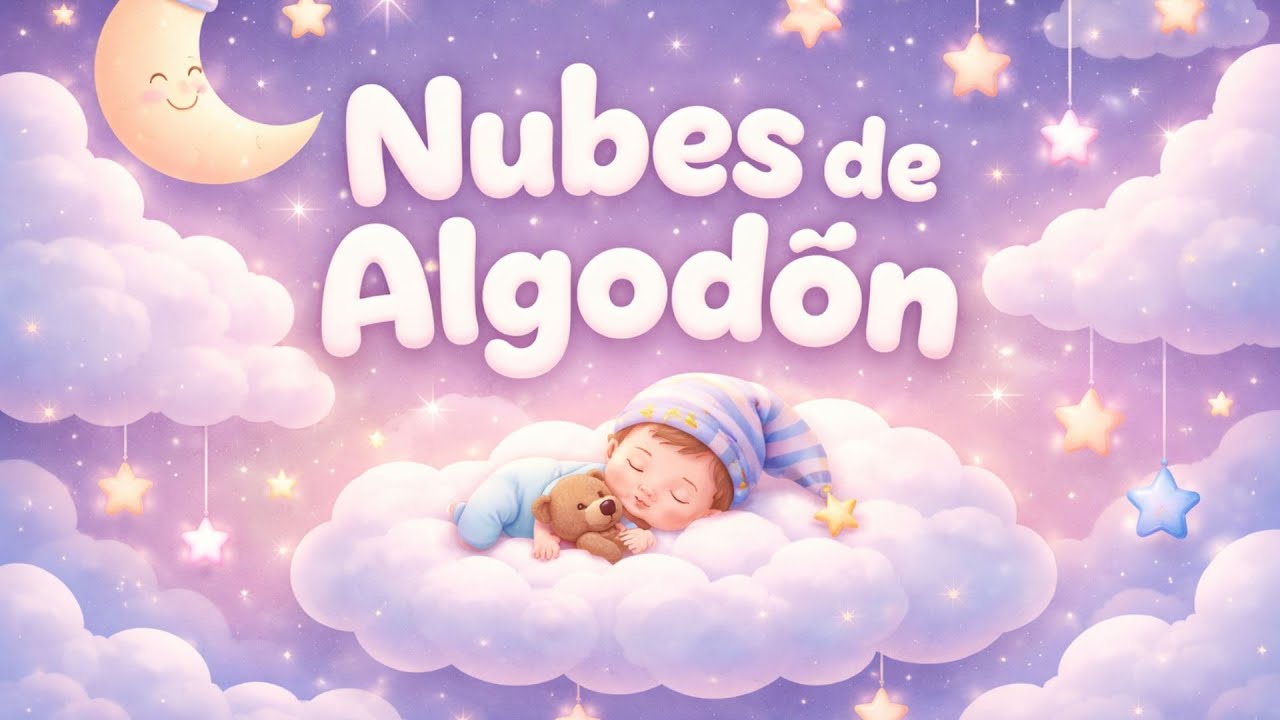 ☁️🌙 **Nubes de Algodón | Canción de Cuna Suave para Dormir Bebés** 💤✨