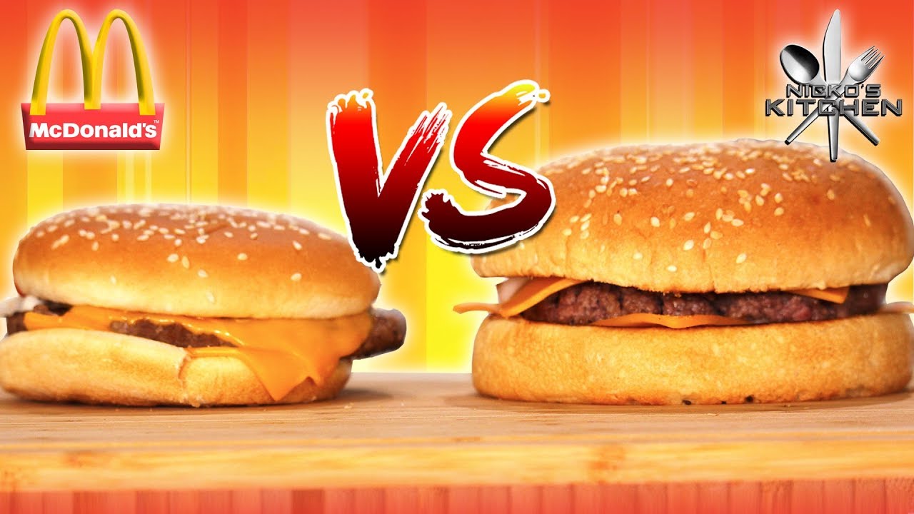 McDONALDS QUARTER POUNDER with CHEESE vs HOMEMADE - Why does it look so different?!!