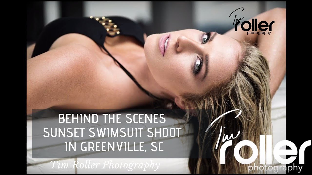Behind The Scenes Sunset Swimsuit Shoot in Greenville, SC