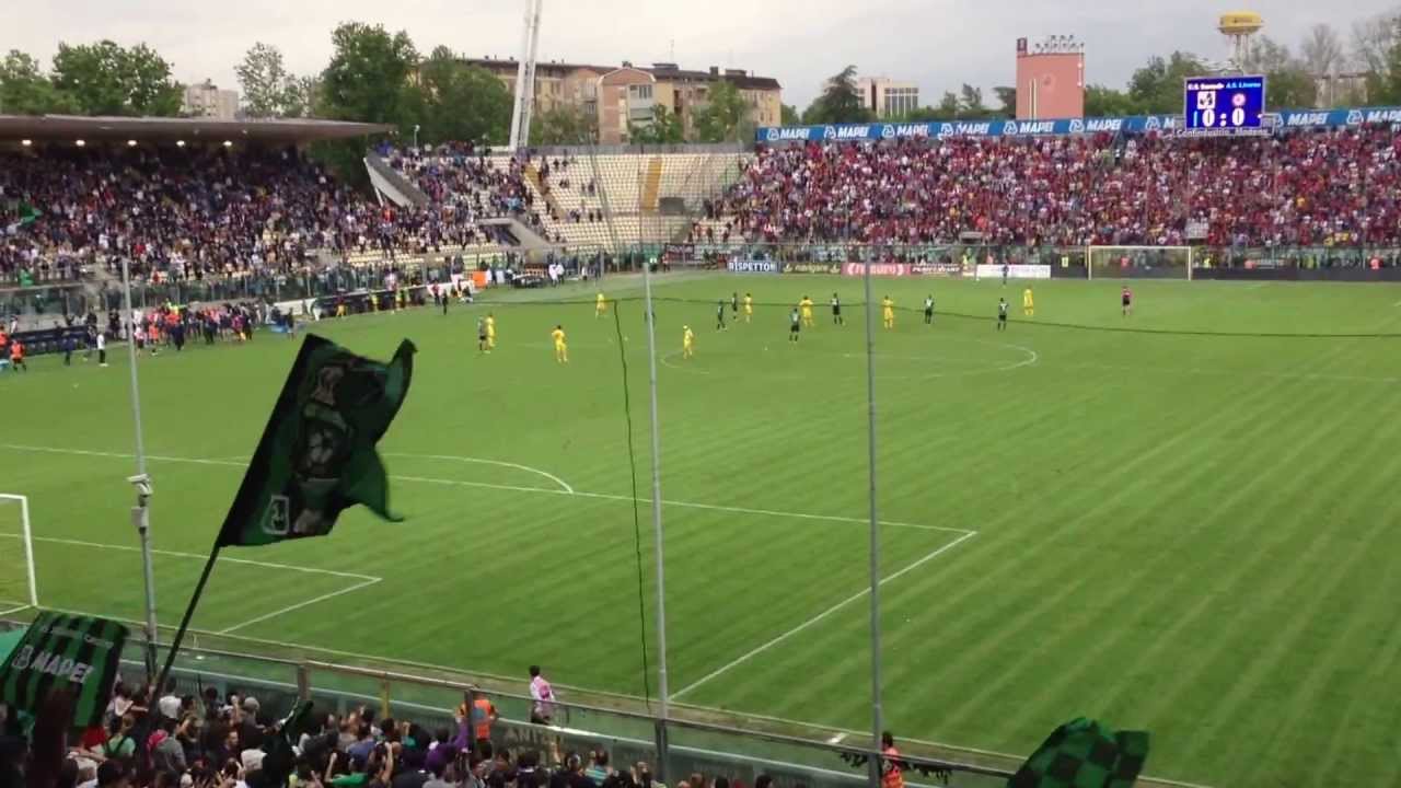 SASSUOLO - LIVORNO 1 - 0 18/5/2013 IL GOL PROMOZIONE DI MISSIROLI DALLA CURVA!