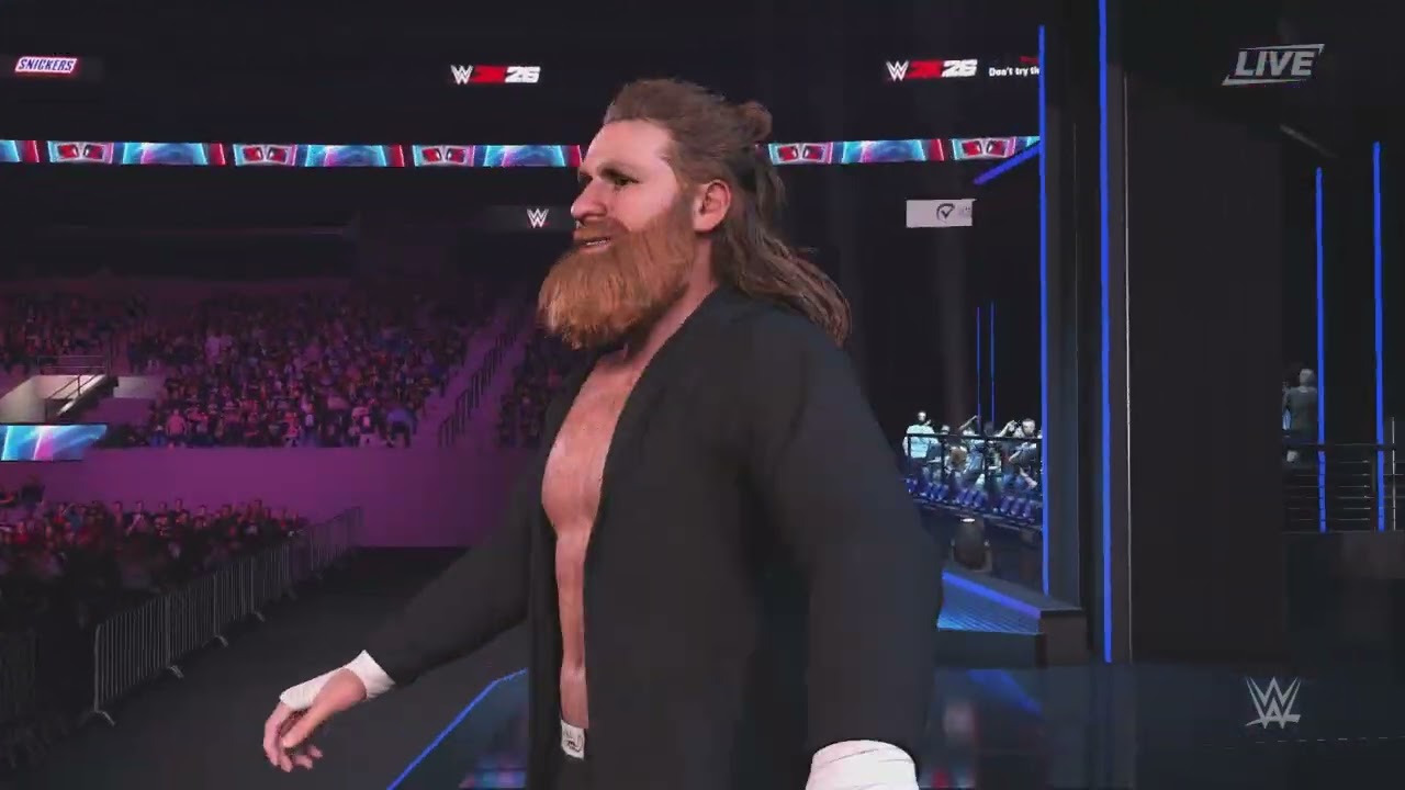 WWE 2K26 - геймплей на Nintendo Switch 2 - Рэнди Ортон против Сами Зейна - матч 