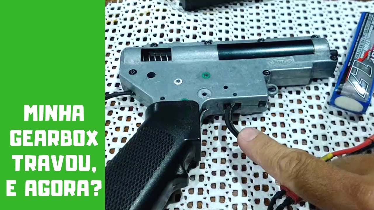 AEG M4A1 travado. Gearbox não funciona. Gatilho não funciona. E agora?