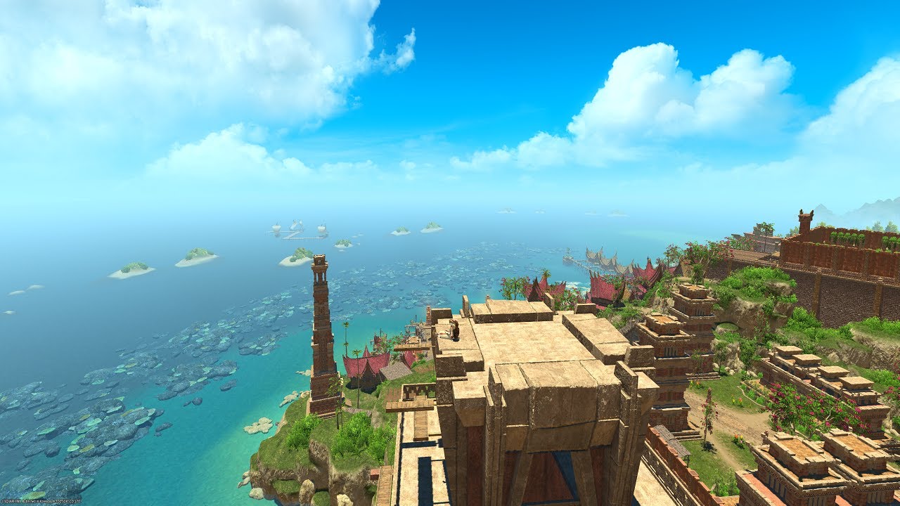 FFXIV Ambience – A Peaceful Day at Tuliyollal Tower🎇