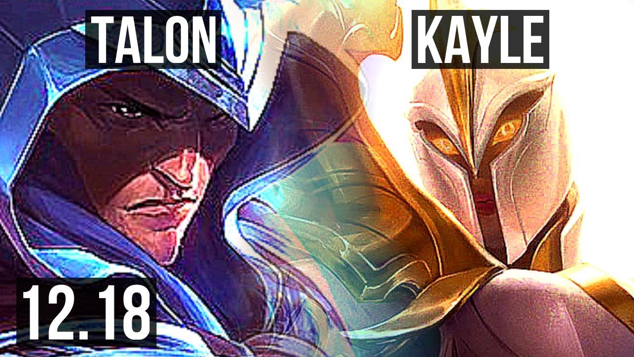 TALON vs KAYLE (MID) | 5/0/3, 2.9M mastery, 300+ games | EUW Diamond | 12.18