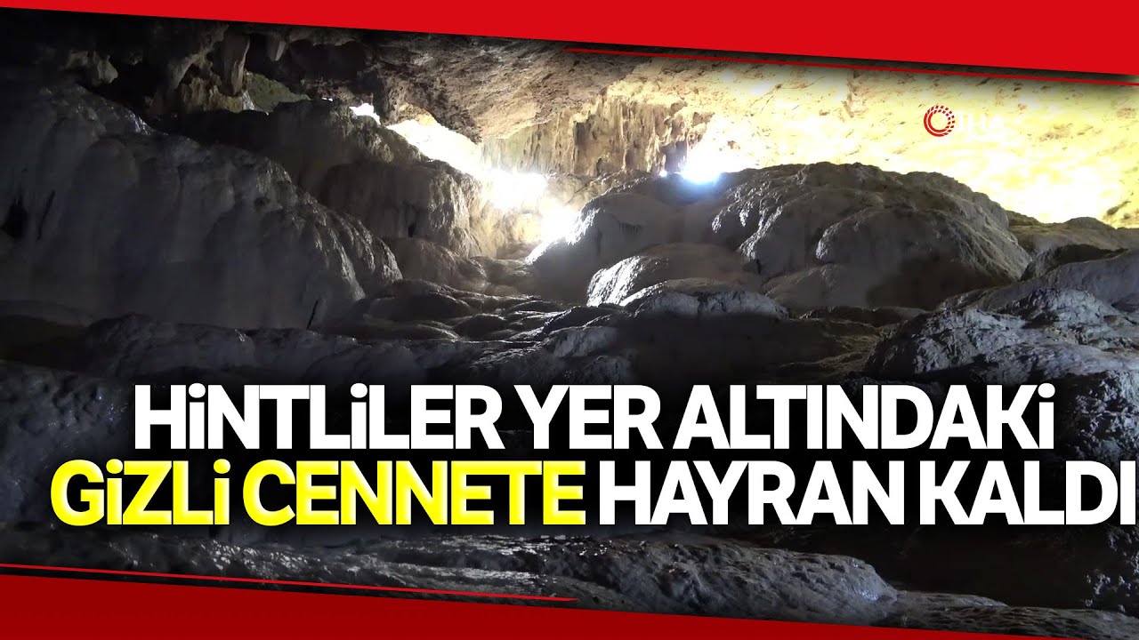 'Yeraltındaki Gizli Pamukkale' Kaklık Mağarası Turistlerin İlgi Odağı Oldu