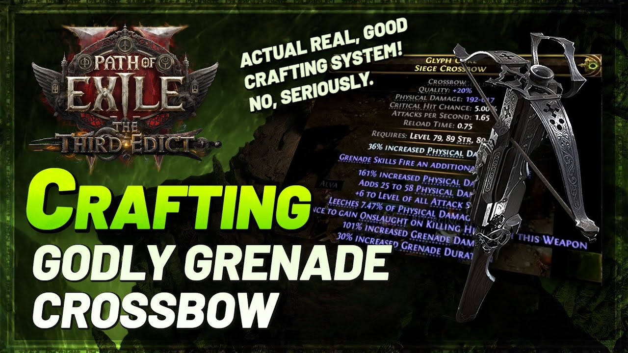 PoE 2 Crafting is Actually Crazy Now | Grenade Crossbow Craft