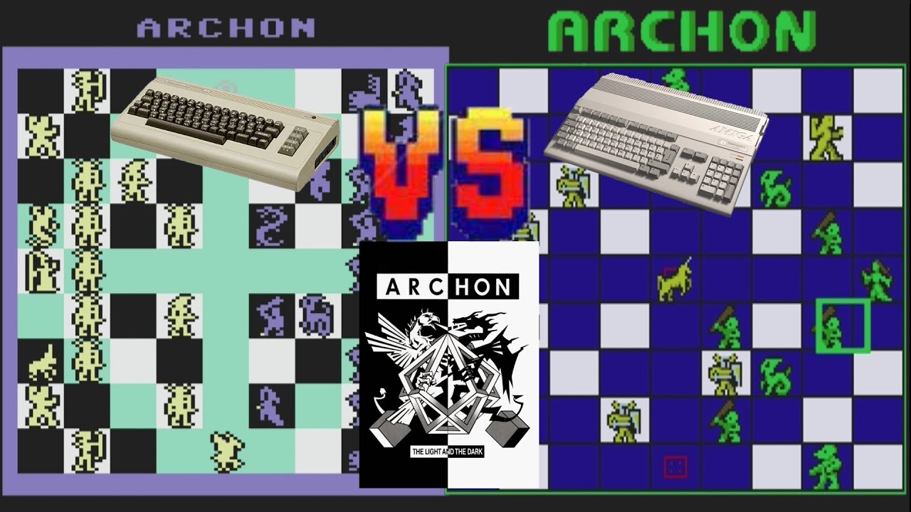 C64 vs Amiga - Archon - Comparison