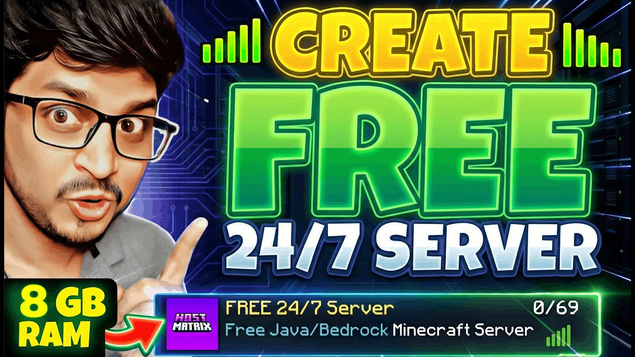 How To Make Free Minecraft Server 24x7 | Best Free 24/7 Minecraft Hosting🟢