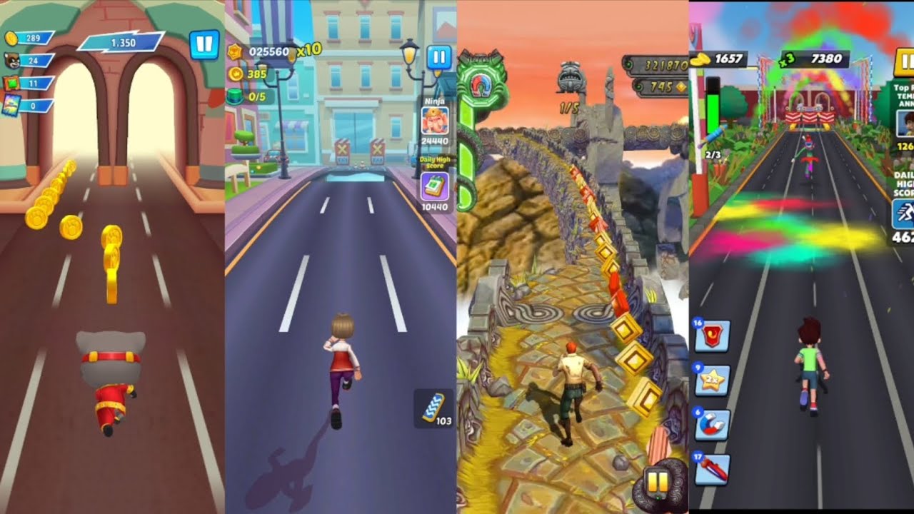 Talking Tom Hero Dash 🆚 Subway Princess Runner 🆚 Temple Run 2 🆚 Kicko & Super Speedo New Update 