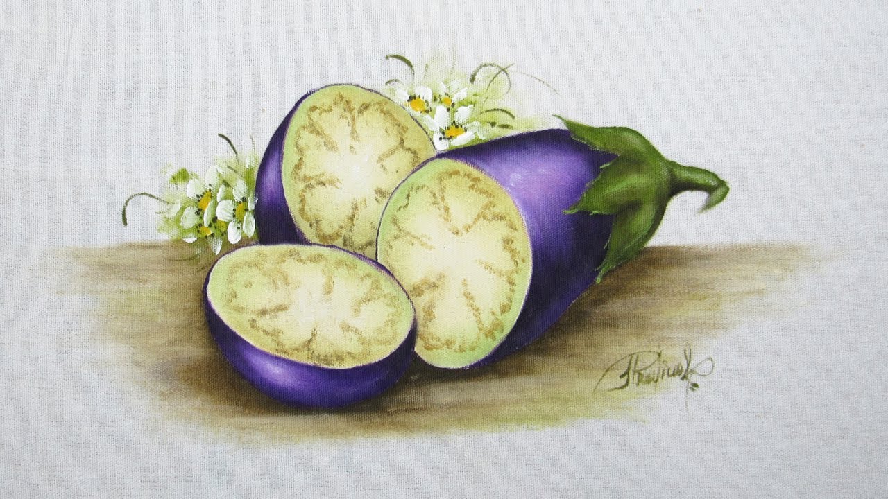 Como pintar berinjela