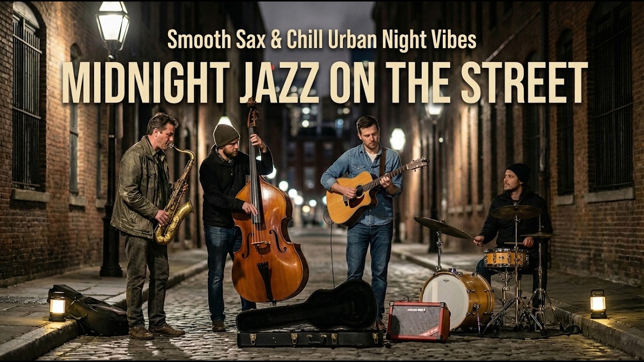 Midnight Jazz on the Street &ndash; Smooth Sax & Chill Urban Night Vibes