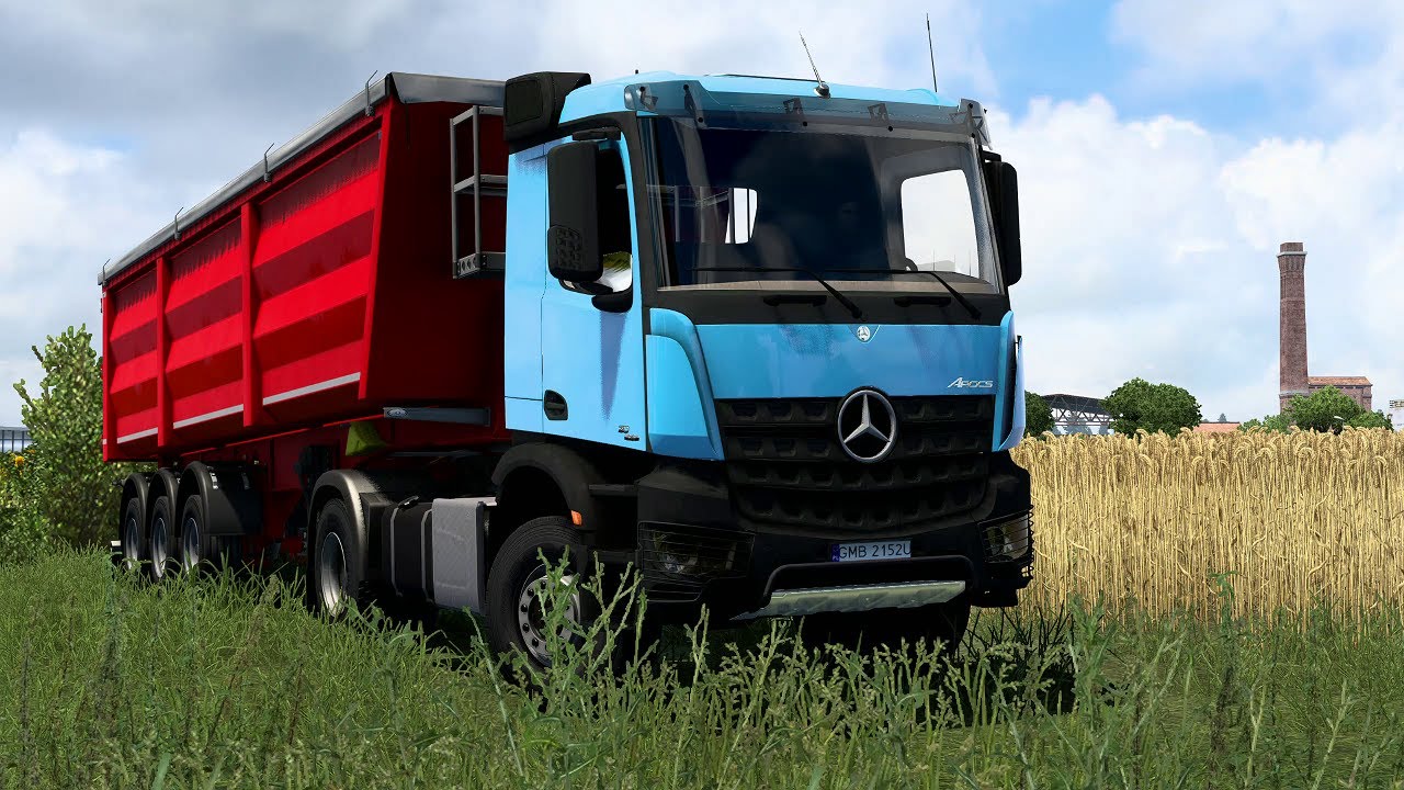 ets2 1.45 Sound MOD Mercedes-Benz AROCS AGRAR