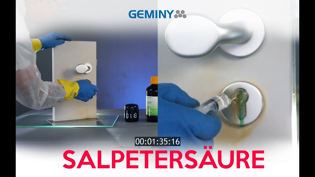 GEMINY  -  Salpetersäure  Labortest / Geminy - nitric acid test