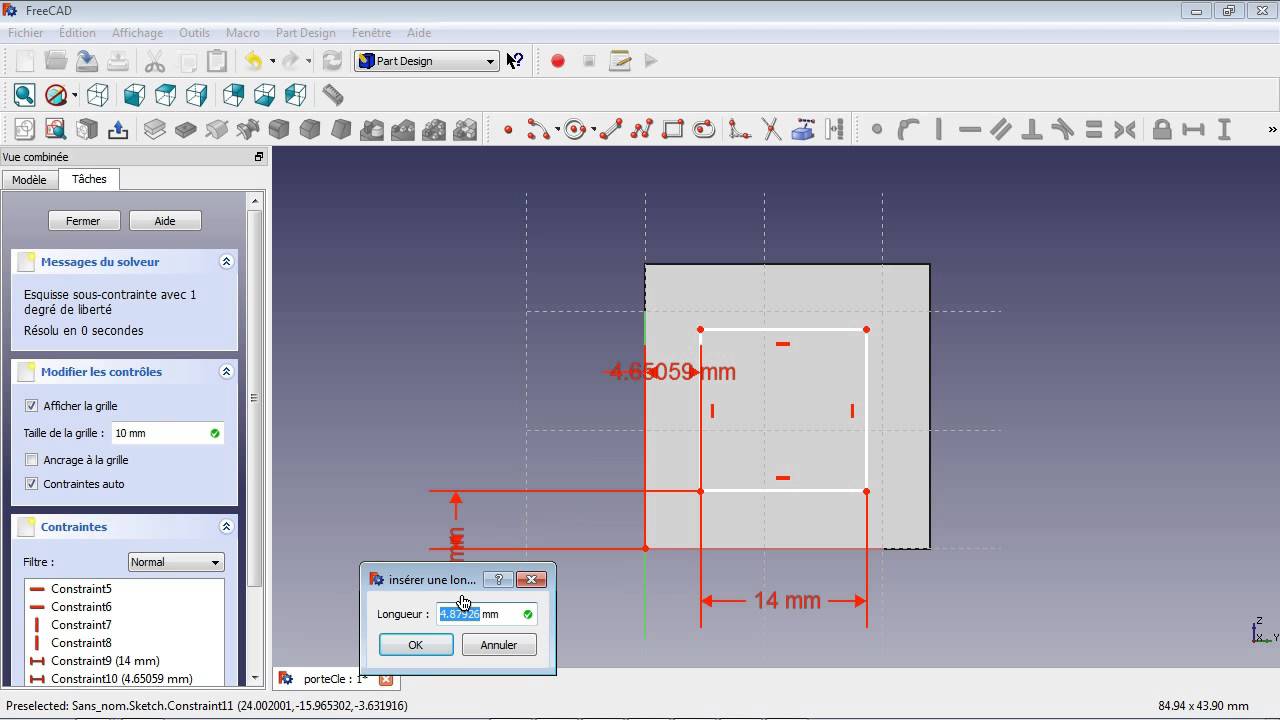 Initiation à la modélisation 3D dans FreeCAD