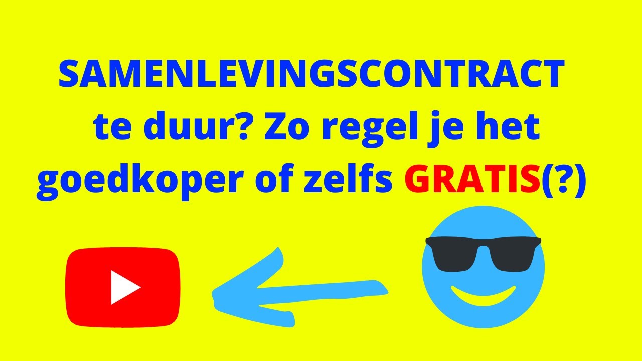 Samenlevingscontract nodig maar de kosten zijn te hoog? Zo regel je het goedkoper of zelfs gratis!