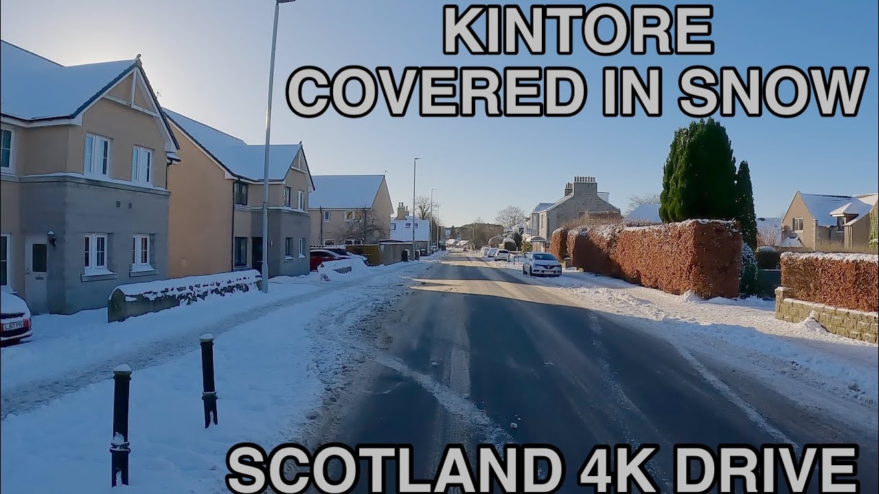 Scotlands Towns | Kintore, Aberdeenshire winter drive