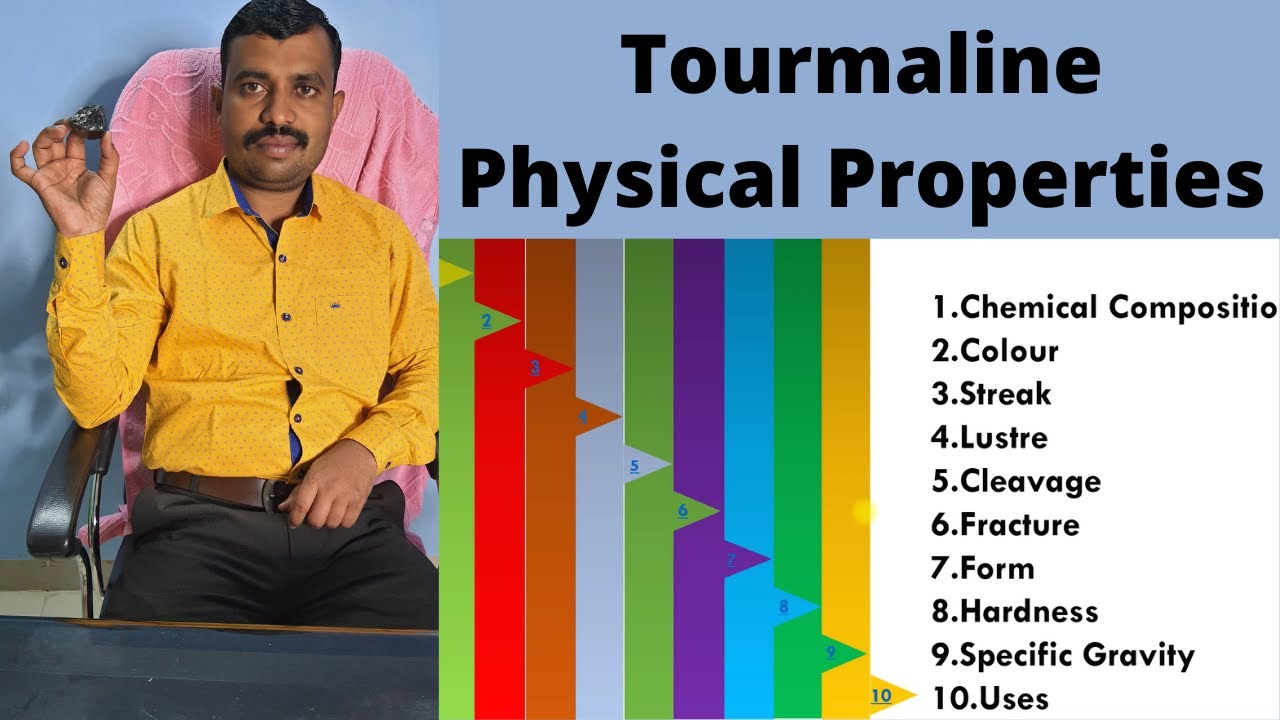Physical Properties of Tourmaline || How to identify Tourmaline Mineral in the  field and laboratory
