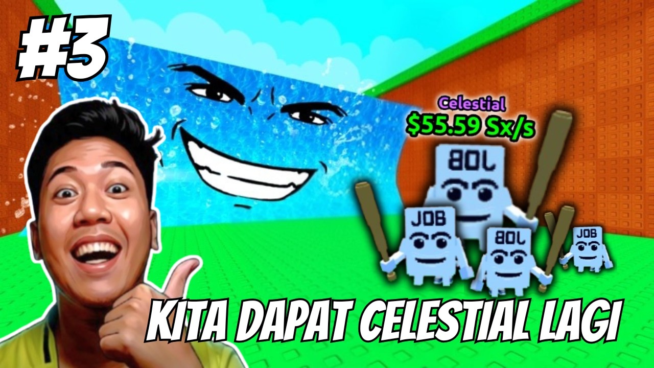 KITA DAPAT CELESTIAL LAGI! DAN YANG INI LEBIH MAHAL - ROBLOX: Escape Tsunami For Brainrots - Part 3