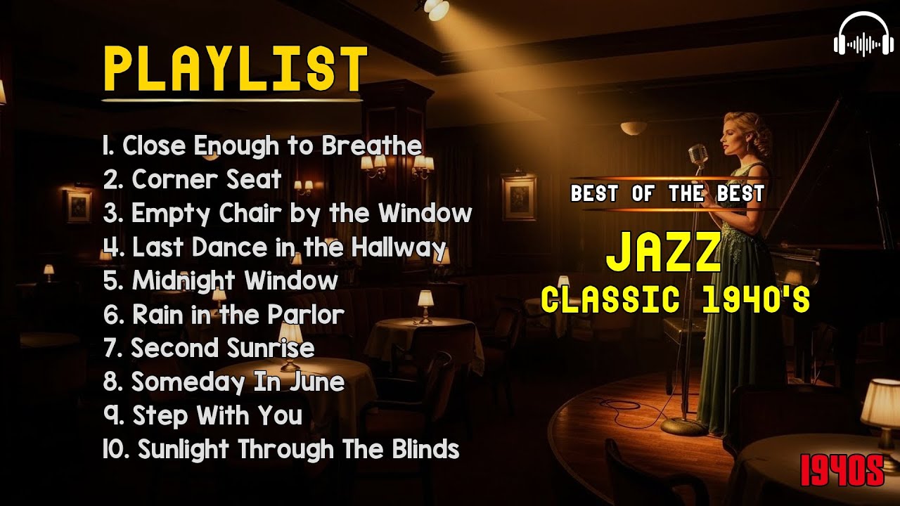1940s Jazz Bar Lounge Nights – Classic Vintage Retro Jazz with Calm Evening Mood