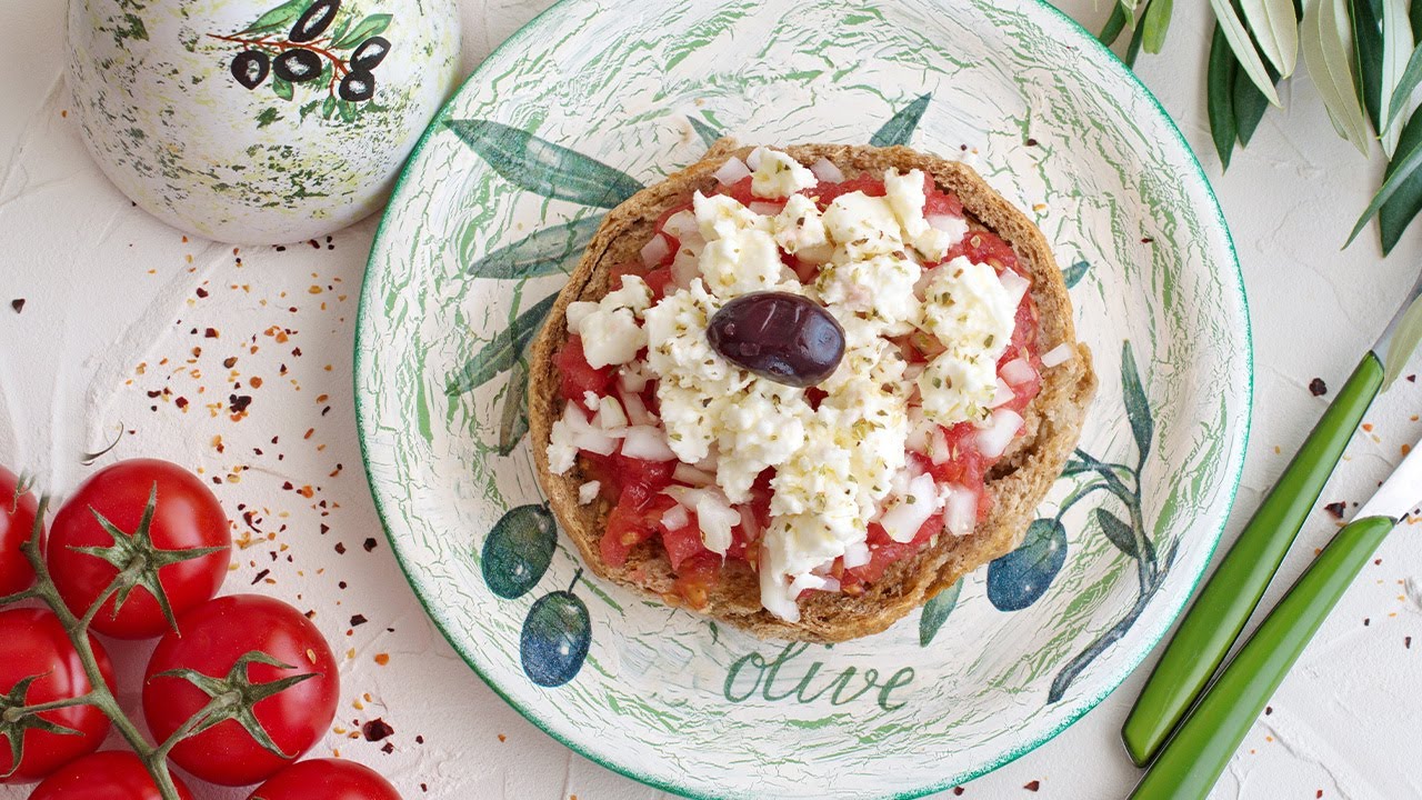 Greek Dakos Salad from the Island of Crete