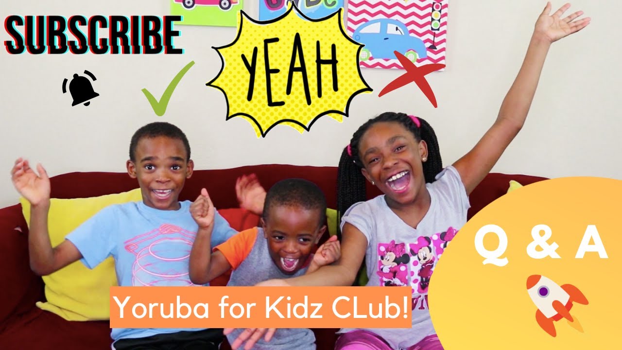 Jolaade and Adewale Q & A Ep 1| YORUBA FOR KIDZ CLUB|
