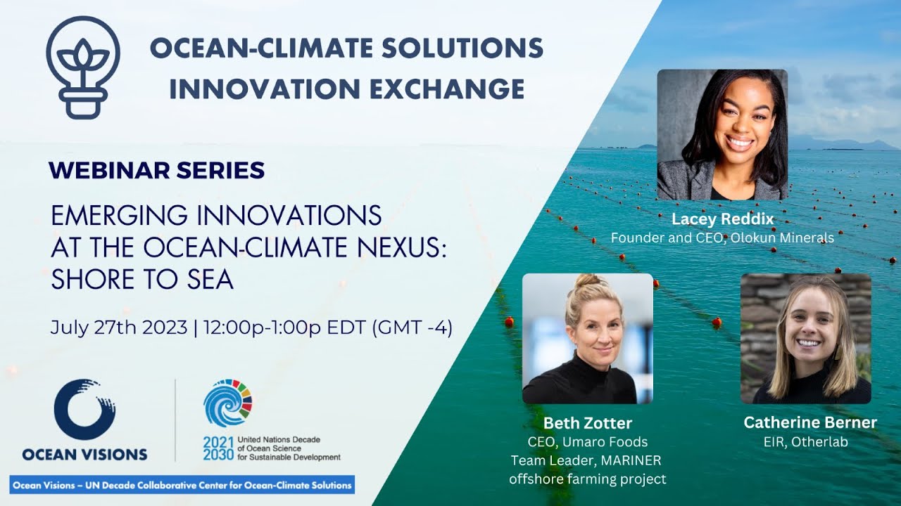 Ocean-Climate Solutions Innovation Exchange: Emerging Innovations at the Ocean-Climate Nexus