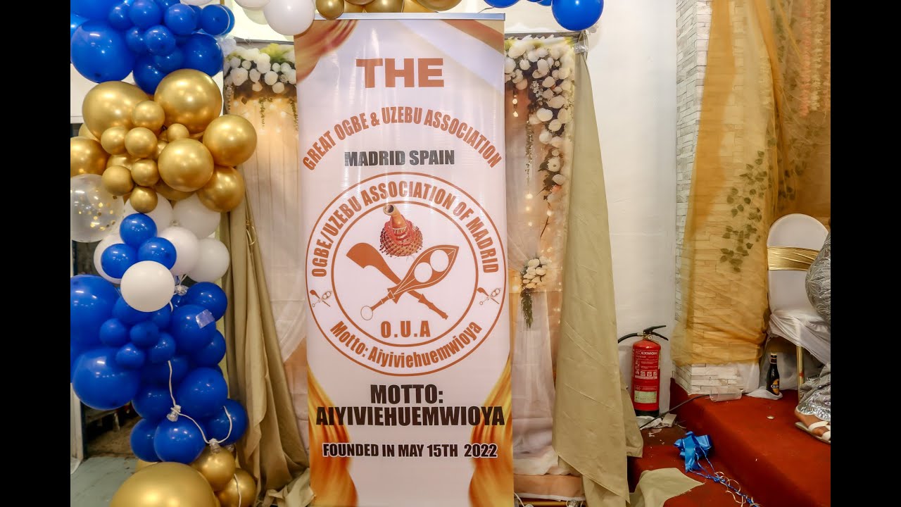 Great Ogbe/Uzebu Association Madrid Official Unveiling