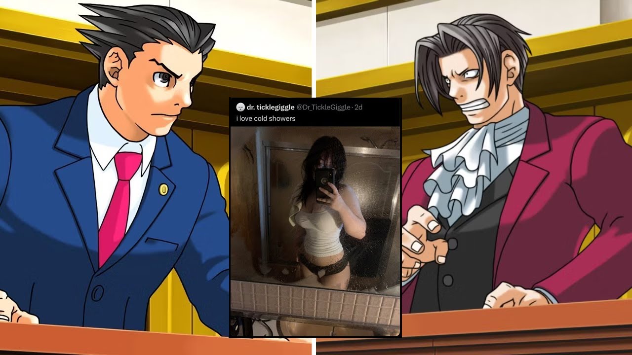i love cold shower on twitter but ace attorney anime dubbing version