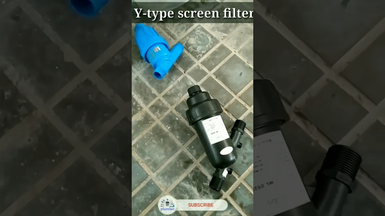 Y strainer filter in water line fitting | Screen filter installation | water labs