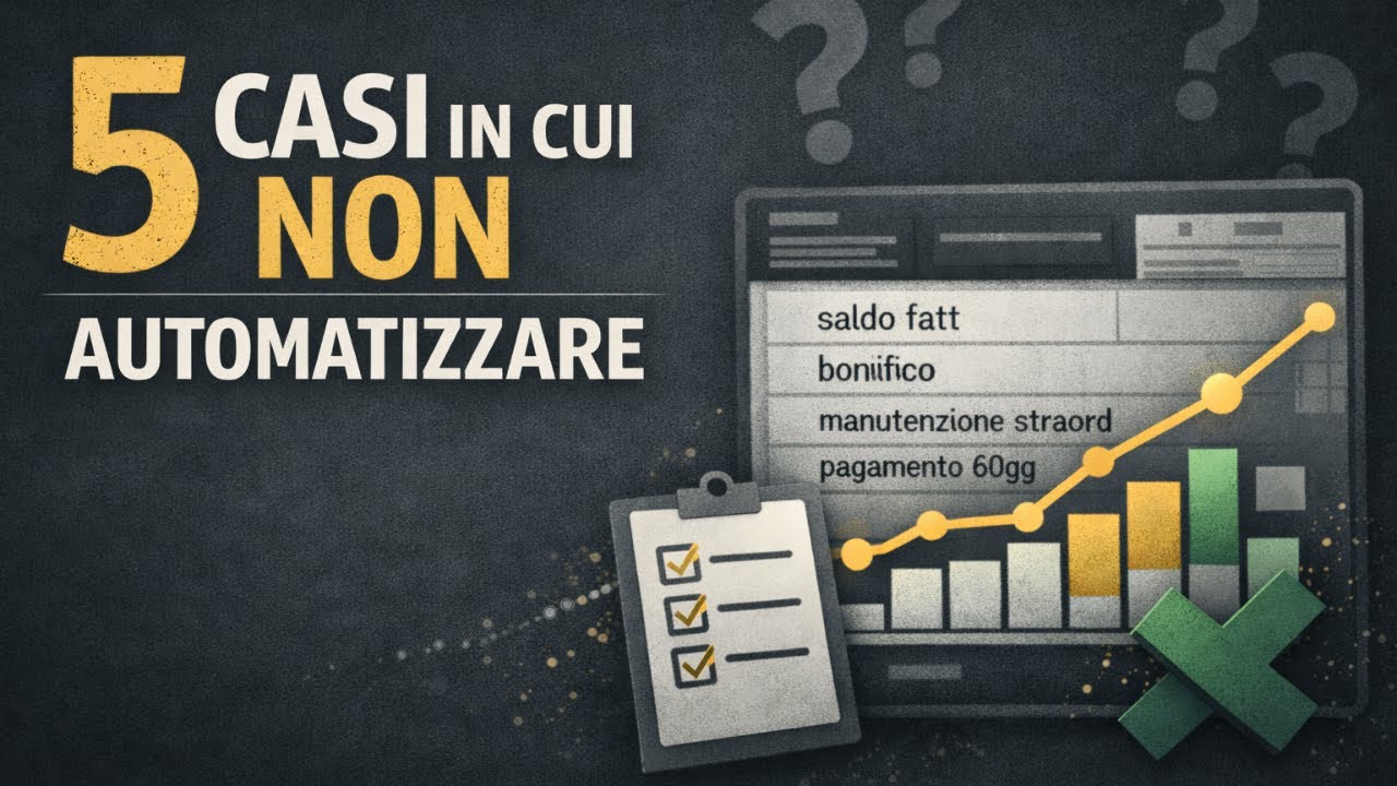 5 processi che NON automatizzo (e perché)