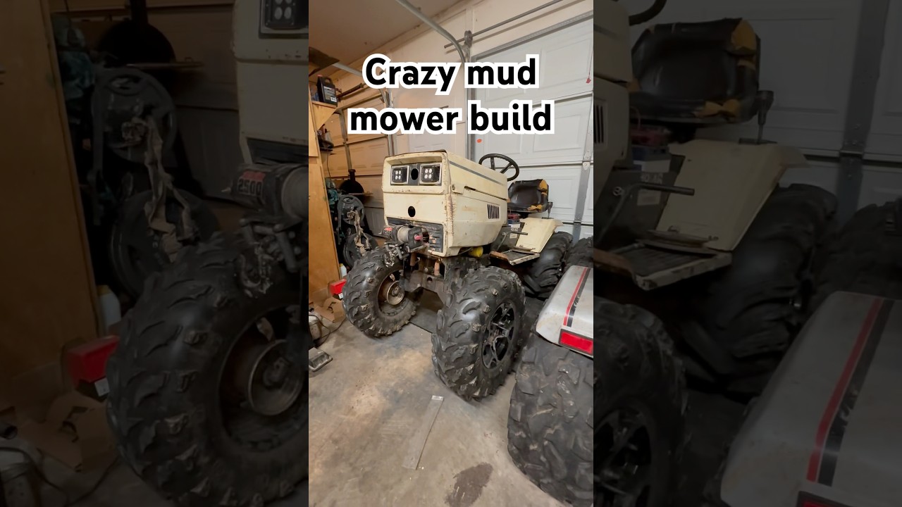 Snorkel mud mower! #mudmower #mudmowers #offroad #lawnmower #atv