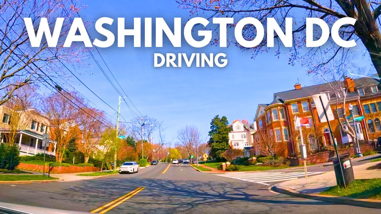Driving Washington DC 🚙 | Arlington, VA to Wesley Heights, DC (No Sound) | Sunny Day Drive With Me