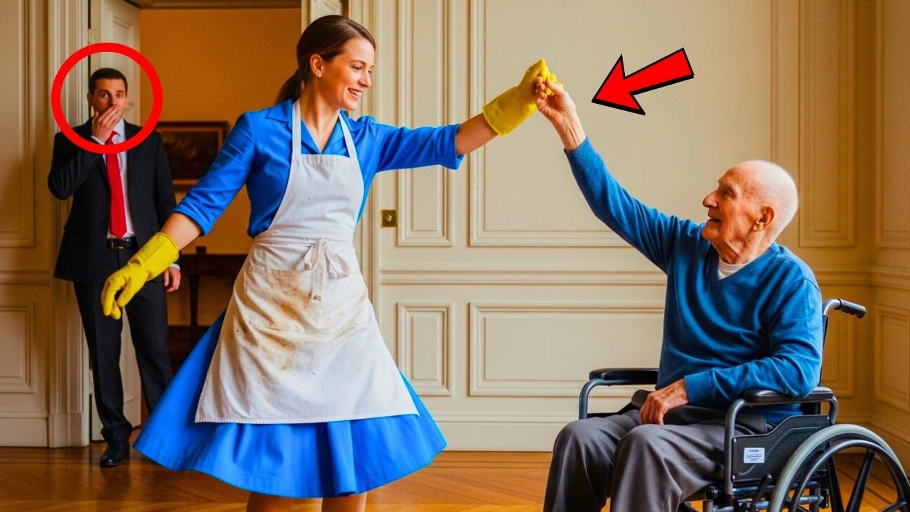 Milioneri u kthye nga udhëtimi dhe kapi pastruesen duke ndihmuar babanë e tij në karrocë!