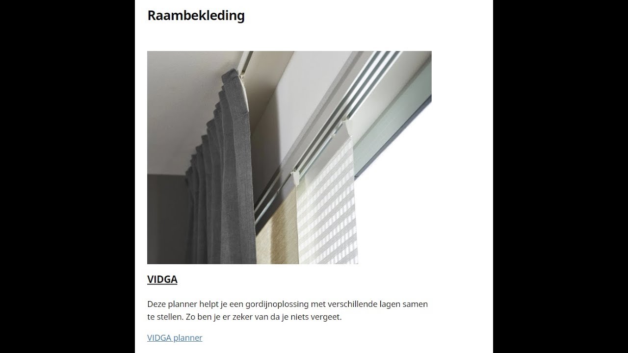 Hoe monteer je een VIDGA gordijnrail?