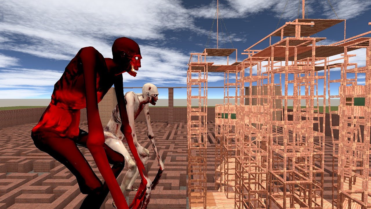 SCP 096 vs towers☠️☠️Garry's Mod  part 12