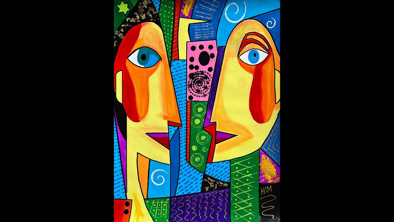 LOVE #2 an original abstract painting. Painted by Him. Video # 245. Please Subscribe. Thank You