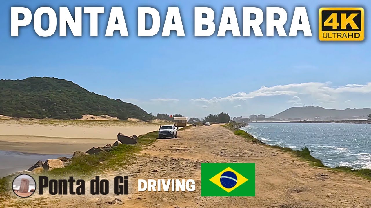 COSTA ATLÁNTICA DE BRASIL -PANORAMICA VISTA- desde PONTA DA BARRA en LAGUNA a SANTA MARTA #driving