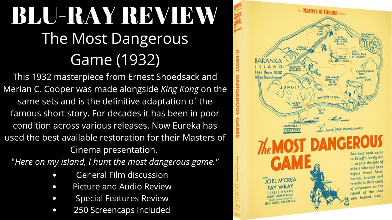The Most Dangerous Game (1932) Eureka Masters of Cinema Blu-ray Review