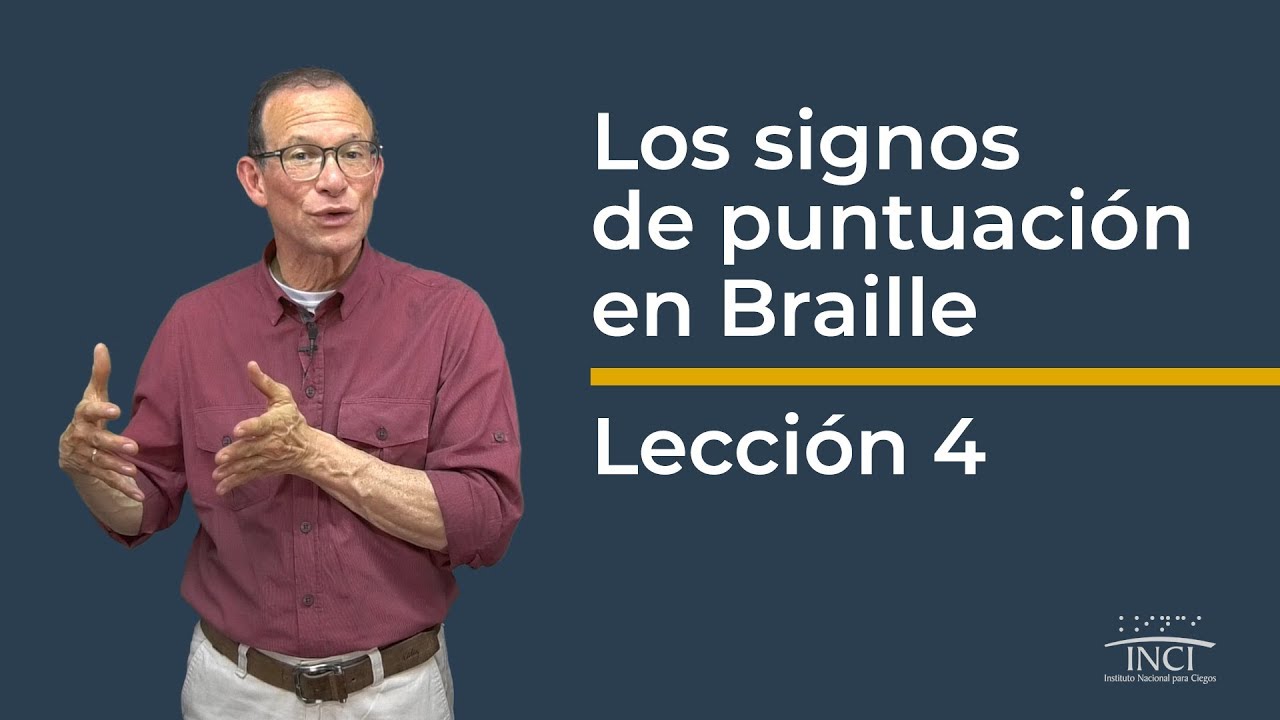 Los signos de puntuación en Braille
