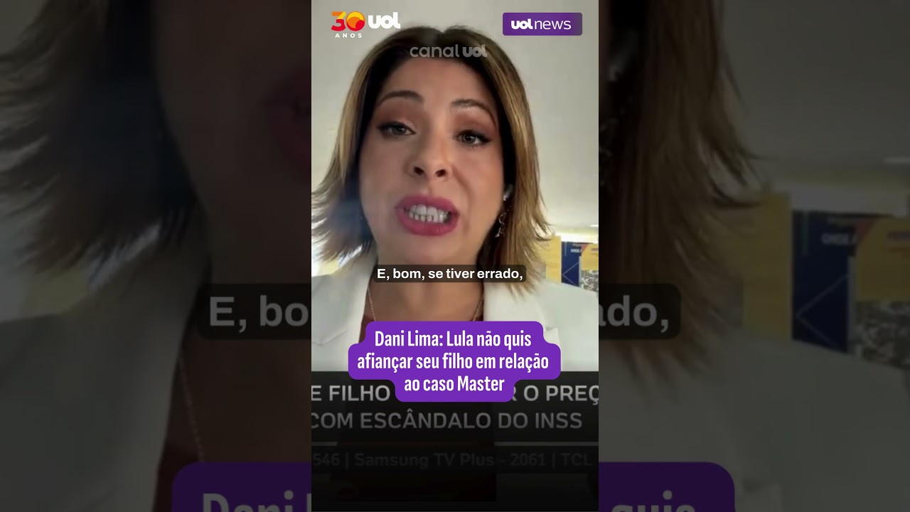 Dani Lima: Lula n&atilde;o quis afian&ccedil;ar seu filho em rela&ccedil;&atilde;o ao caso Master