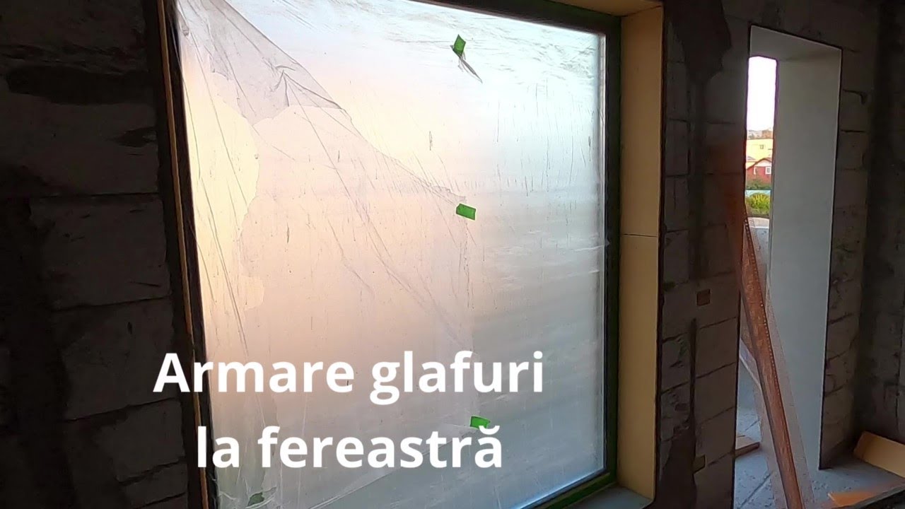 Armare glafuri la fereastra