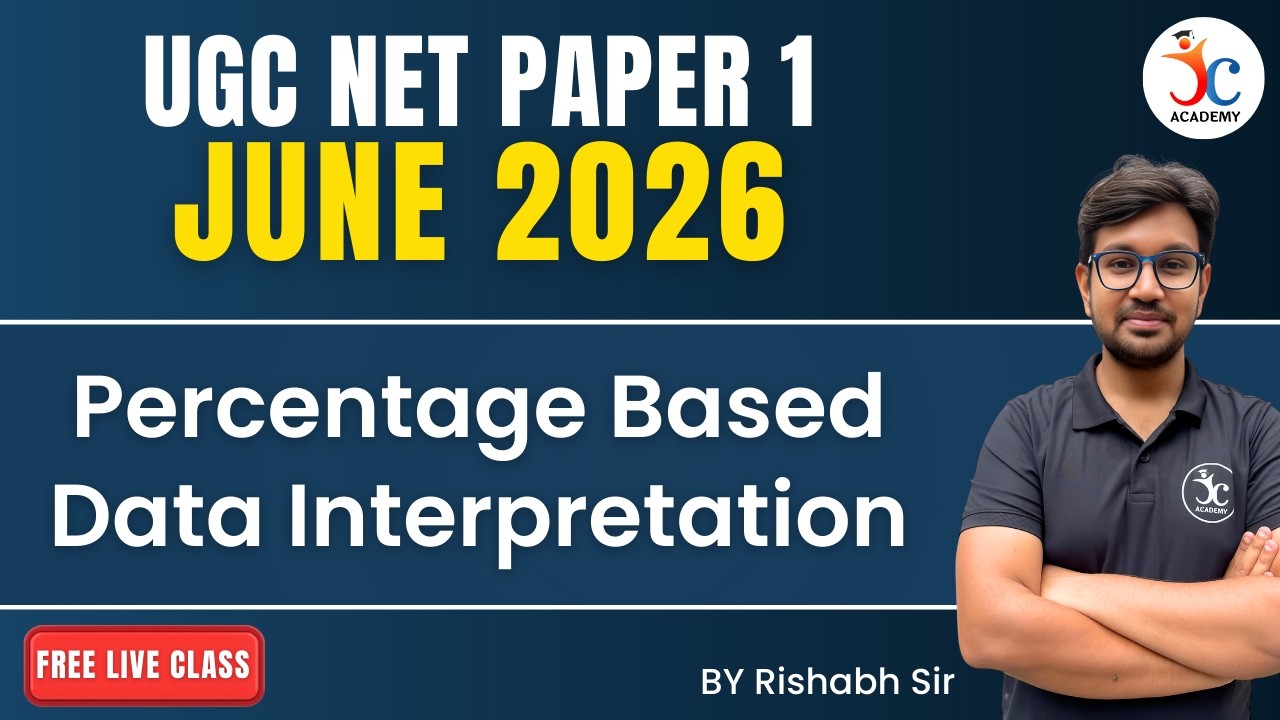 Percentage Based Data Interpretation Parctice Session | UGC NET Paper 1 June 2026 | by Rishabh Sir