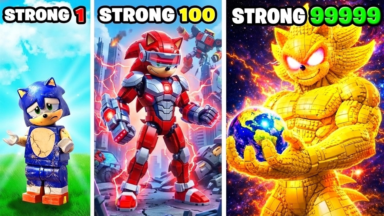 Weakest to Strongest LEGO SONIC in GTA 5!
