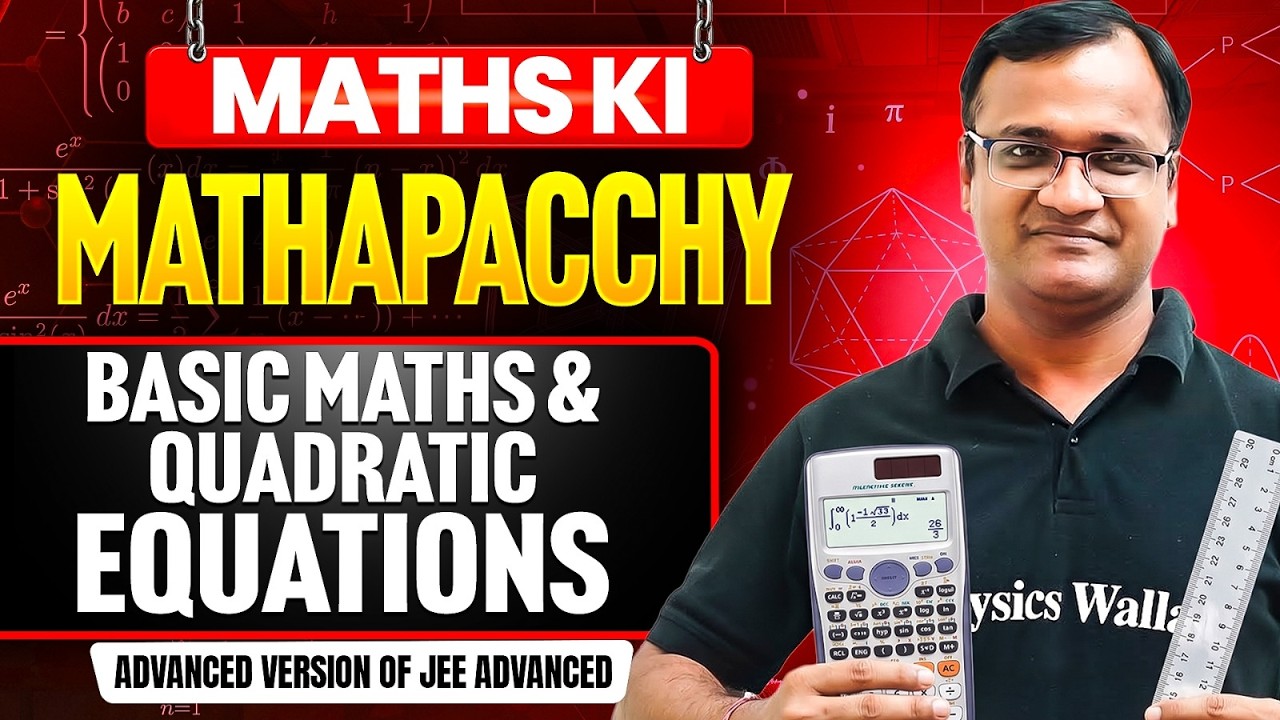 Basic Maths & Quadratic Equations | Advanced Version of JEE Advanced | Math Brain-Teasers Episode...