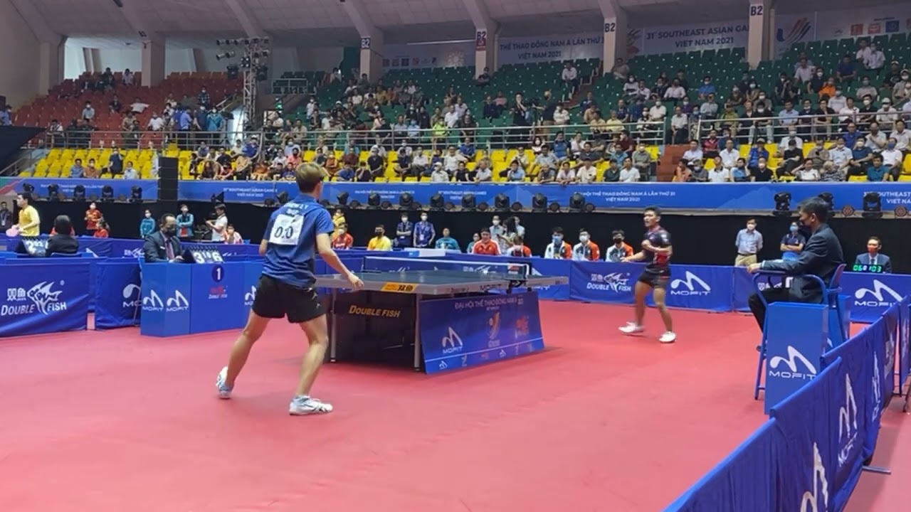Jann Nayre of Philippines VS Singapore SEA GAMES 2021 Men's Team Event