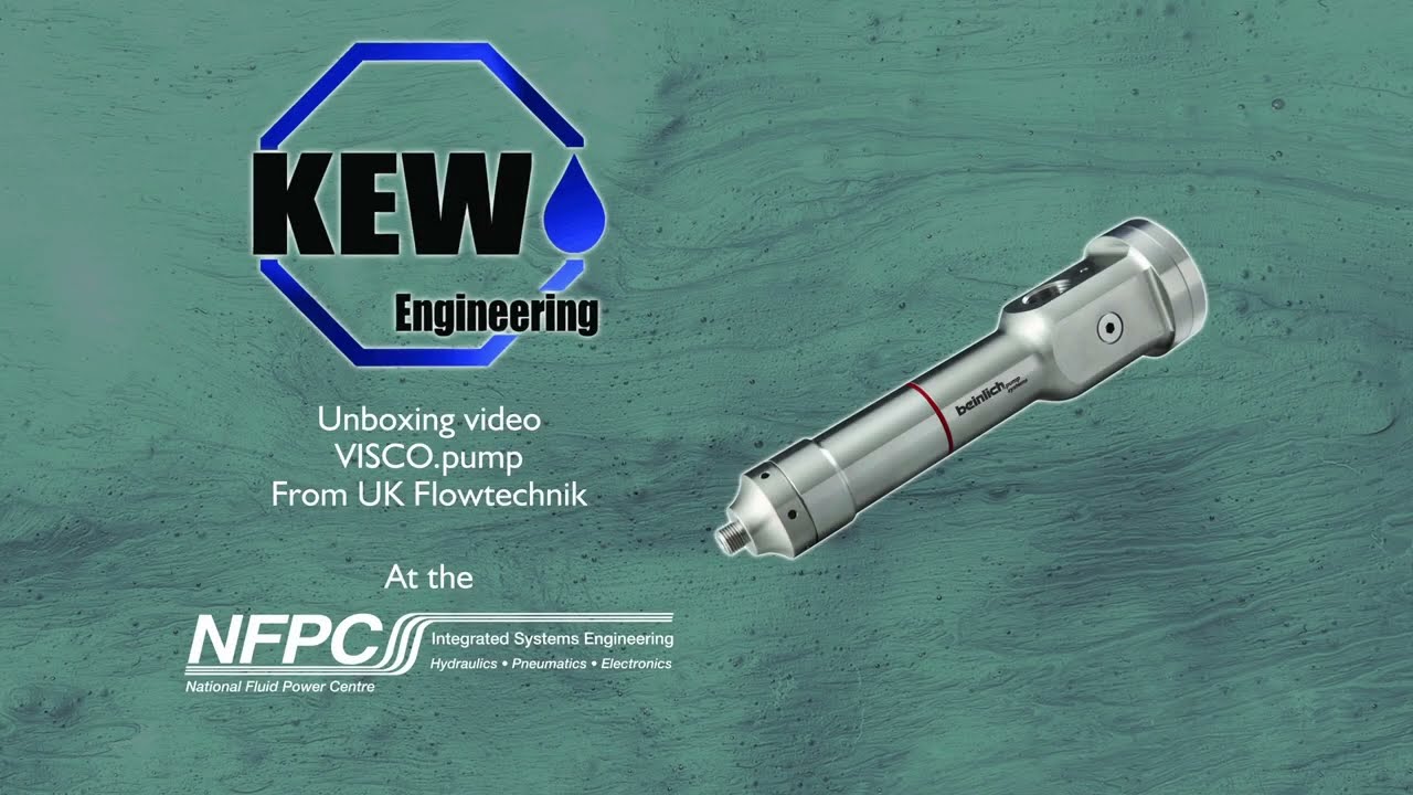 KEW Engineering unbox the Beinlich VISCO.pump progressive cavity screw pump from UK Flowtechnik