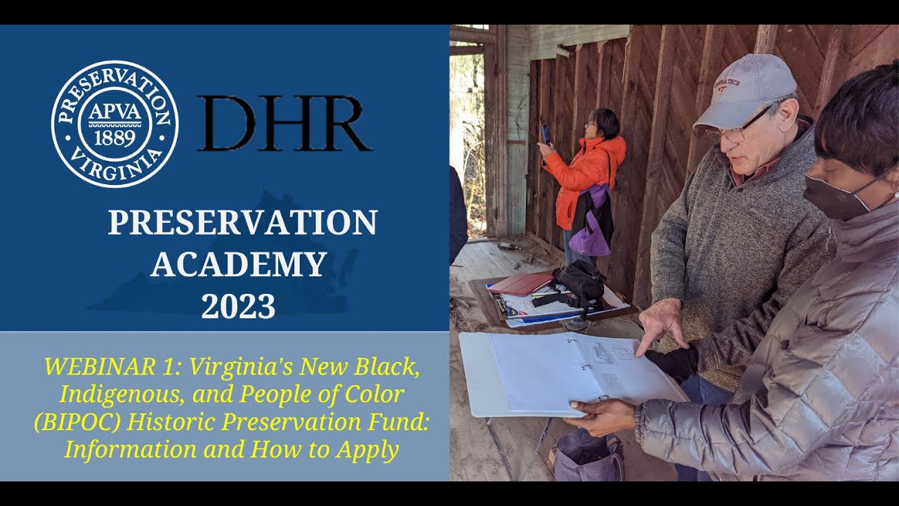 Preservation Academy Webinar BIPOC Fund