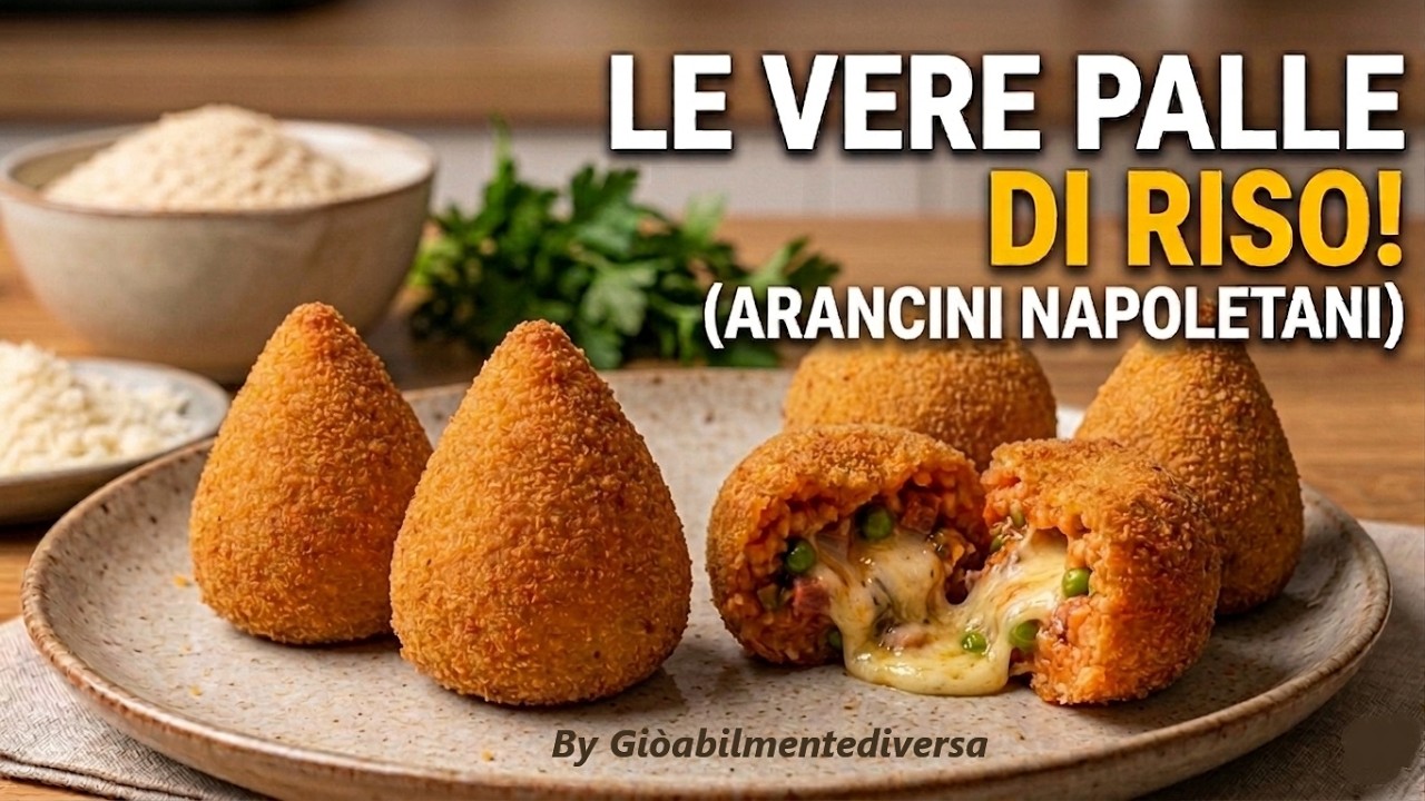 Ricetta arancino palle di riso napoletane a modo mio (Rice balls my way).
