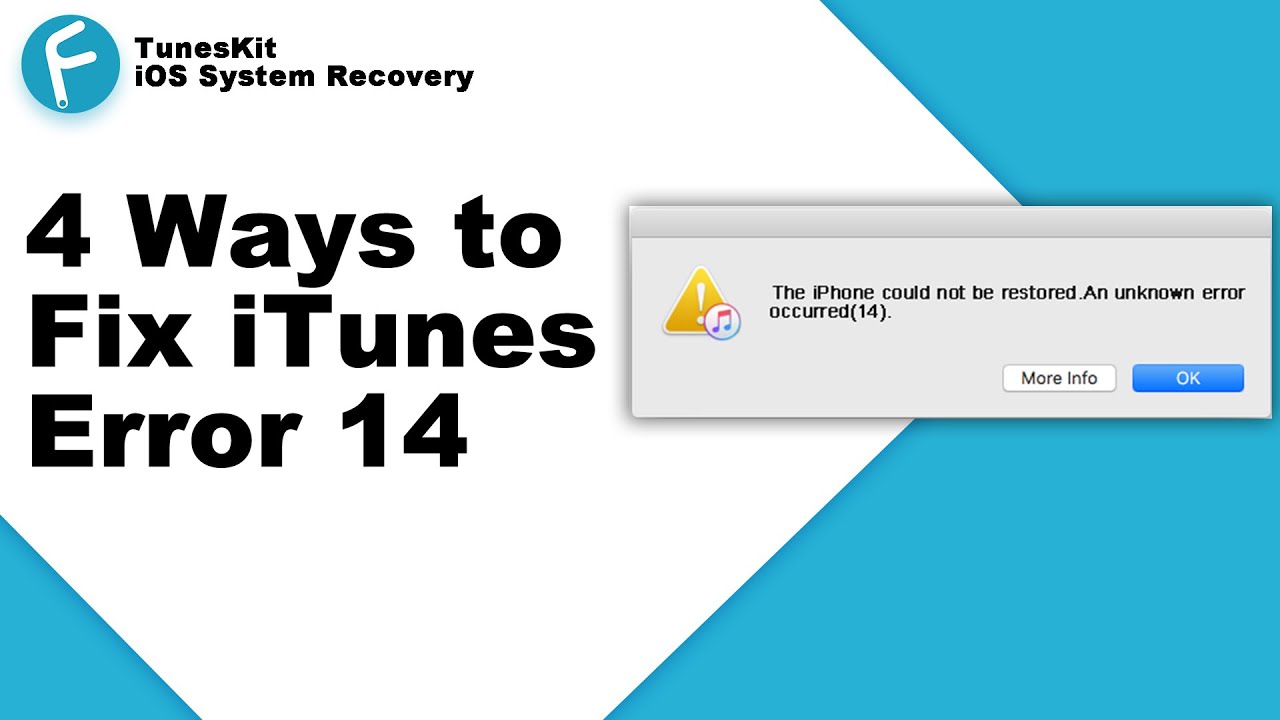 4 Methods to Fix iTunes Error 14